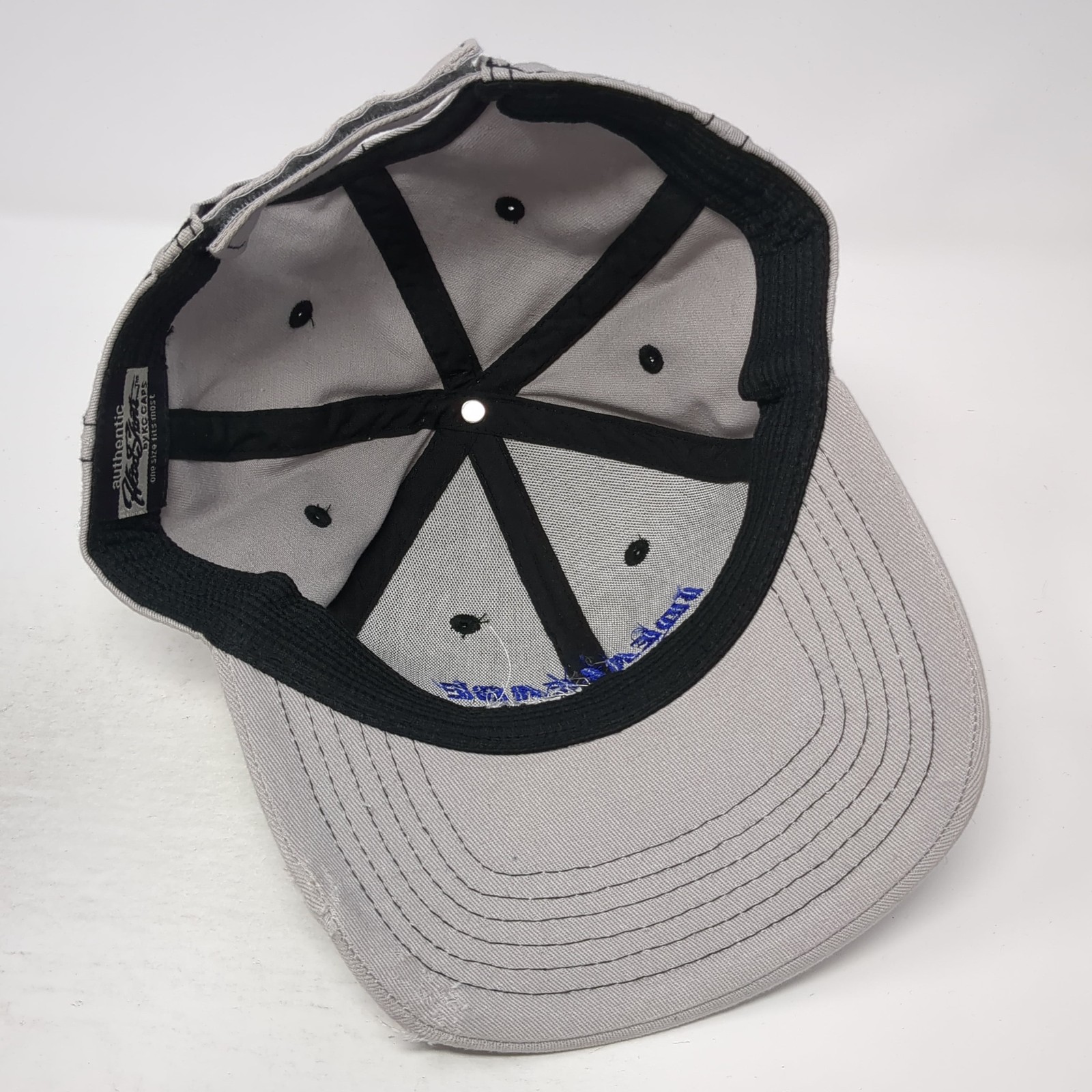 Idealease Strapback Hat Solid Gray One Size Embro… - image 7