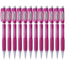 Pentel Cometz Automatic Pencil, 0.9mm, Pink Barrel, Box of 12 (AX119P)
