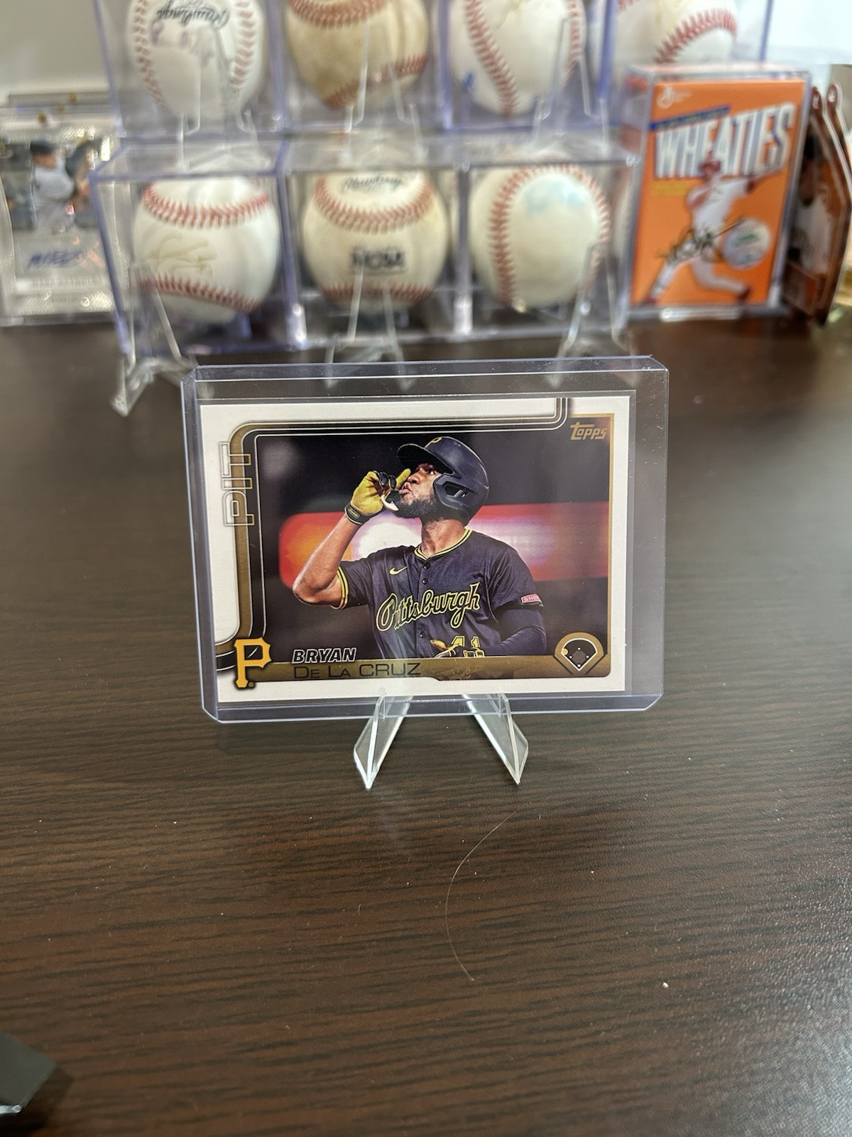 2025 Topps Series 1 - Bryan De La Cruz #333 Golden Mirror Image Variation