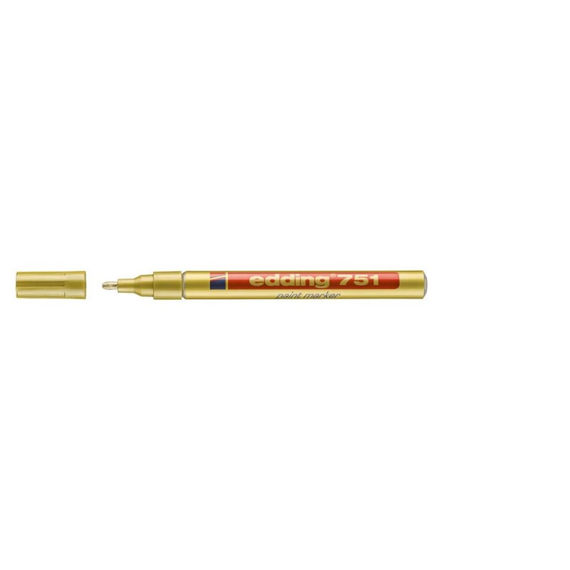 Marcatore a vernice edding 751 punta conica 1-2 mm oro E-751 053