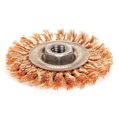 Weiler 93808 Twist Wire Wheel Wire Brush, Threaded Arbor