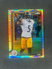 Jalen Ramsey Pulsar Refractor - 2025 Topps Chrome Football - Steelers #191