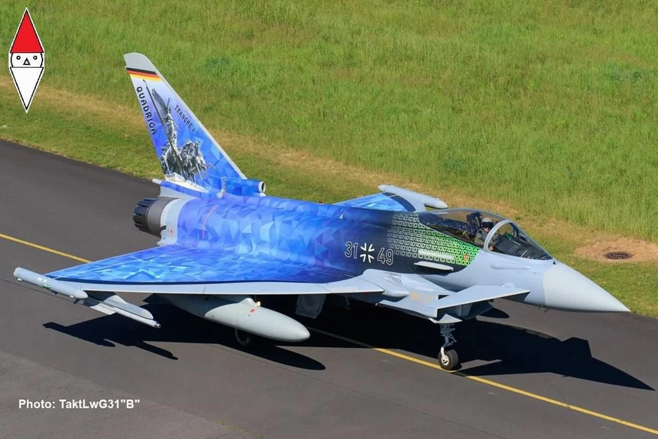 REVELL 1/72 MODEL SET EUROFIGHTER  LUFTWAFFE 2020 QUADRIGA - Immagine 2 di 2