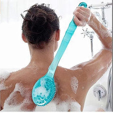 Long Handle Bath Body Brush Soft Back Shower Exfoliating Skin Scrubber Massager