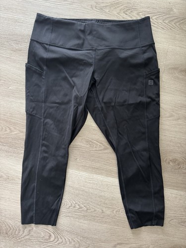 5.11 Tactical Women's Black Layla PT-R Gym Workout Capri Leggings Pants Size XL - Picture 1 of 3