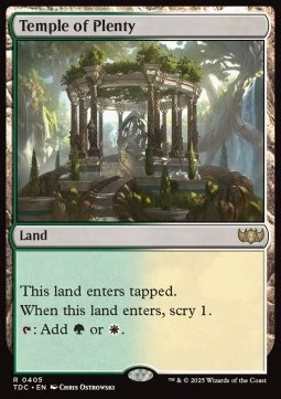 Magic/MTG Temple of Plenty TDC-405 Rare Englisch Neu