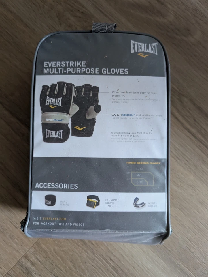 Everlast Pro Style Grappling MMA Multi Purpose Gloves (L/XL) - Black - Image 2 of 4