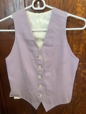 Saddleseat Vest Youth, Le Cheval, lavender, white backing.