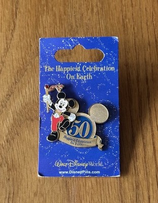 Disney Pin Mickey Mouse Happiest Celebration On Earth 50th Anniversary WDW NEU