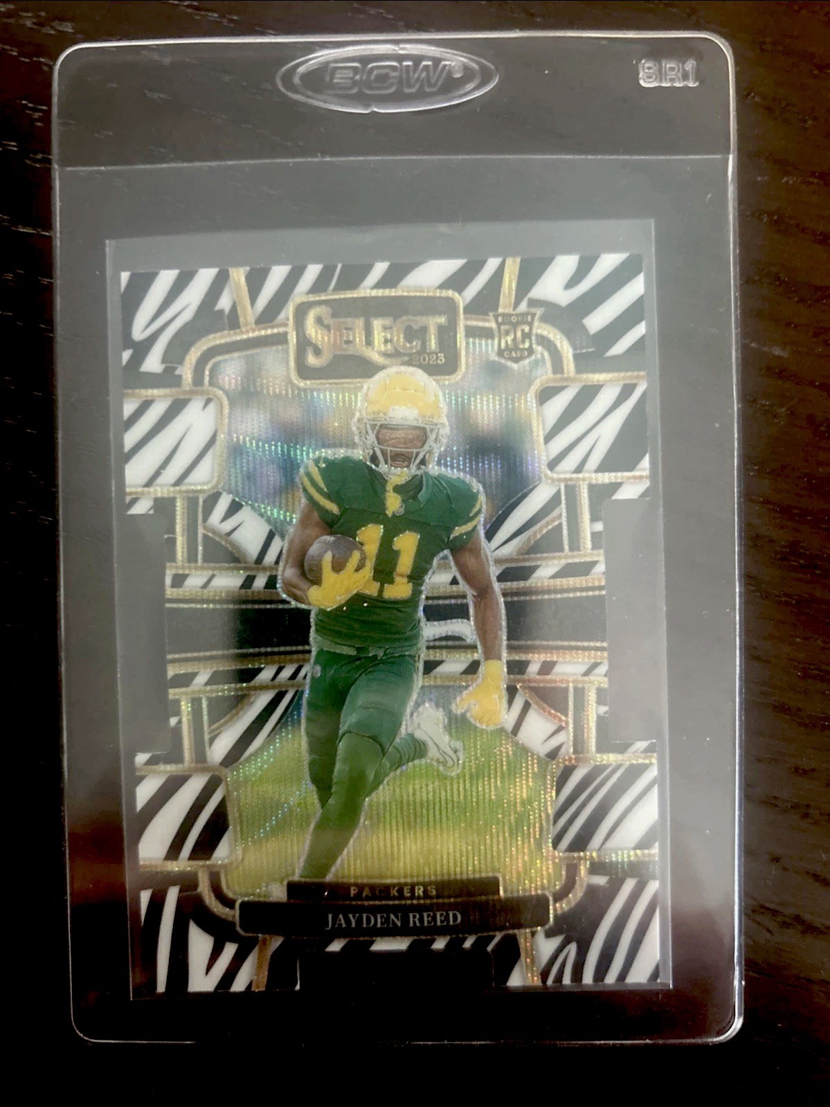 2023 Panini Select - Concourse Jayden Reed #38 Zebra Prizm Die-Cut (RC) SSP!