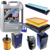 SCT Inspektionspaket 5L Liqui Moly Top Tec 5W-30 FüR VW Sharan 1.9 TDI 2.0 1.8 T