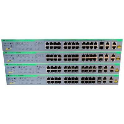 Allied Telesis AT-FS750/28PS 24-Port Fast Ethernet PoE+ Switch 4x SFP Rackmount