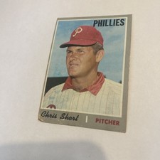 1970 Topps Baseball Card #270 Chris Short Philadelphia Phillies Vg Free Shipping