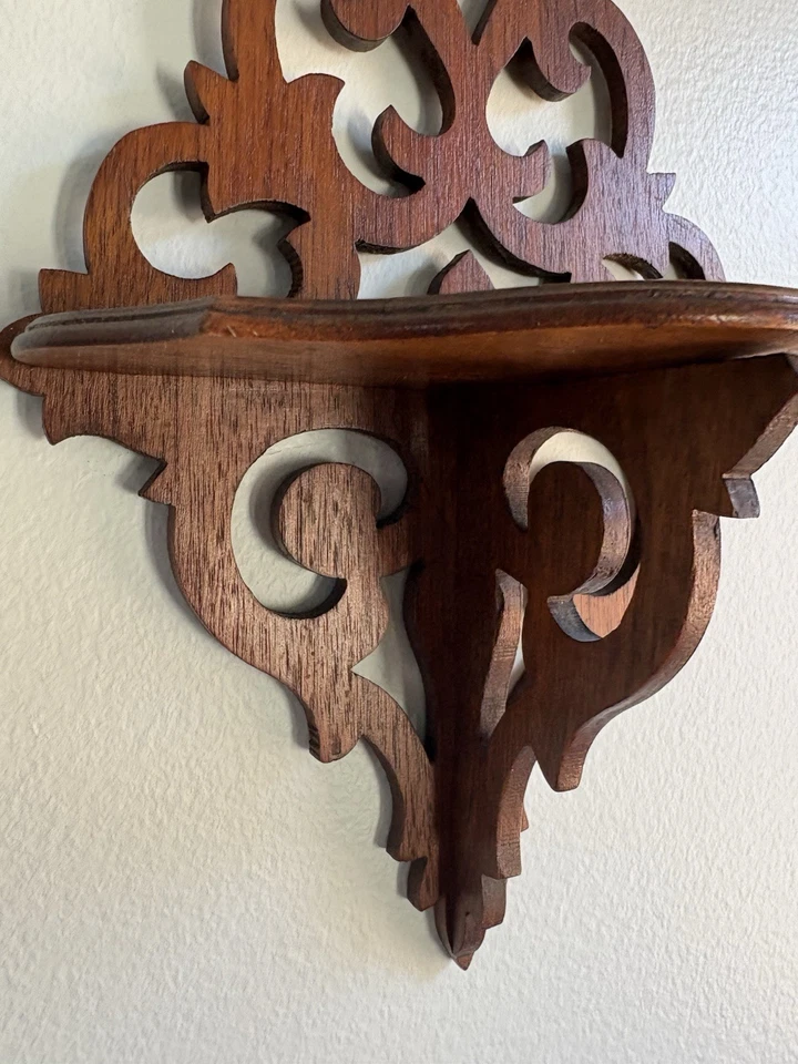 Vintage Wood Wall Victorian Butler Fretwork Gothic Antique Ornate Scrollwork 10” - Image 4 of 4