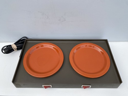 Two Station Electric Food/Coffee Warmer/burner Stainless Steel-Tailgate/Camping