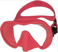 BEUCHAT Maxlux S Raspberry Pink Frameless Silicone Diving Snorkeling Mask w/Case