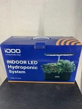 iDOO Hydroponics Growing System Kit w/ acc Indoor Herb Garden w/LED Grow Light