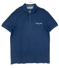 Bugatti Men Casual Dark Blue Polo Shirt T-Shirt Size XL