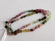 Natural Multi Tourmaline Nugget Beads Tumble stones 5 - 6 mm stones 14" strand