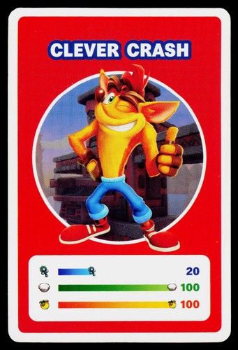 2023 Activision Game Cards - Crash Team Rumble - Clever Crash - McDonald's *EX* - Picture 1 of 2