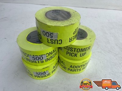 5 Rolls ULINE Box Packaging ''Customer Pick Up'' Labels 3''x5'' 500 Per Roll S-2302