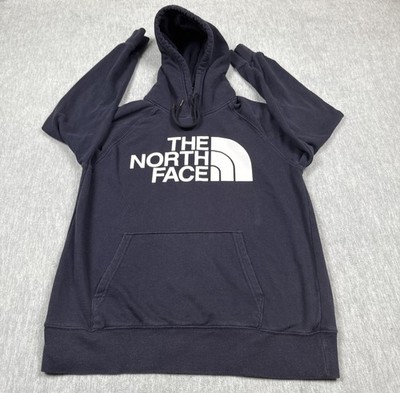The North Face Hoodie Womens Small Navy Blue Half Dome Pullover Logo NF0A4M4M
