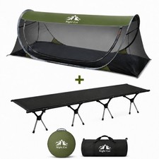 Night Cat Tent / Cot Set Portable Mosquito Shelter Folding Camping Bed Outdoor