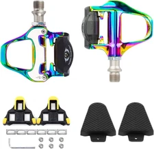 Bike Pedals Road Bike Pedals Ultralight Pedals Compatible with Shimano SPD-SL + 