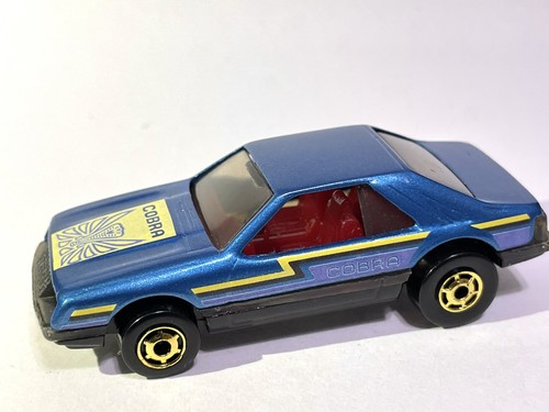 💙CUSTOM MADE Vintage 1979 Hot Wheels Turbo Mustang Cobra RARE BLUE - Picture 3 of 6