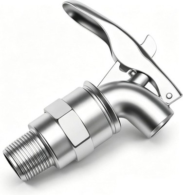 WINTOWIN 3/4'' Self Closing Barrel & Drum Faucet for 55 Gallon Drums,Faucet Oil D