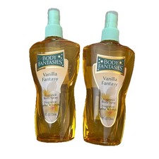Body Fantasies Vanilla Fantasy Fragrance Body Spray 8oz- 2 Pack  
