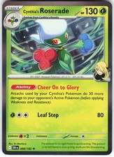 Cynthia's Roserade 008/182 Pokemon SV10: Destined Rivals Holo Rare NM