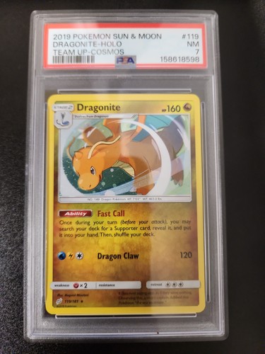 Dragonite graded PSA 7 for sale on eBay
