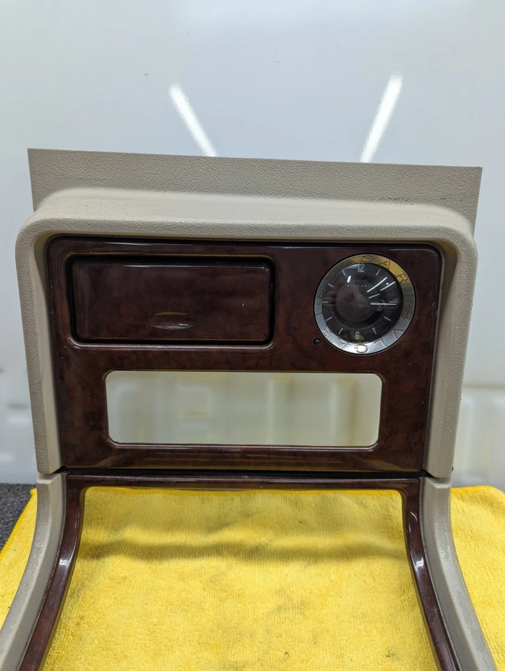 03-06 Cadillac Escalade Center Console w/clock Trim Bezel Woodgrain Foto 2 de 4