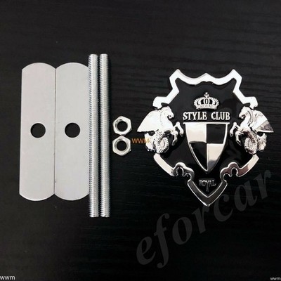 Auto Frontgrill Emblem Badge 3D Metall 1* Chrom Royal Style Club VIP Schild '