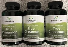 360 Caps Swanson True Ceylon Cinnamon 300 mg Blood Sugar Cardiovascular Health