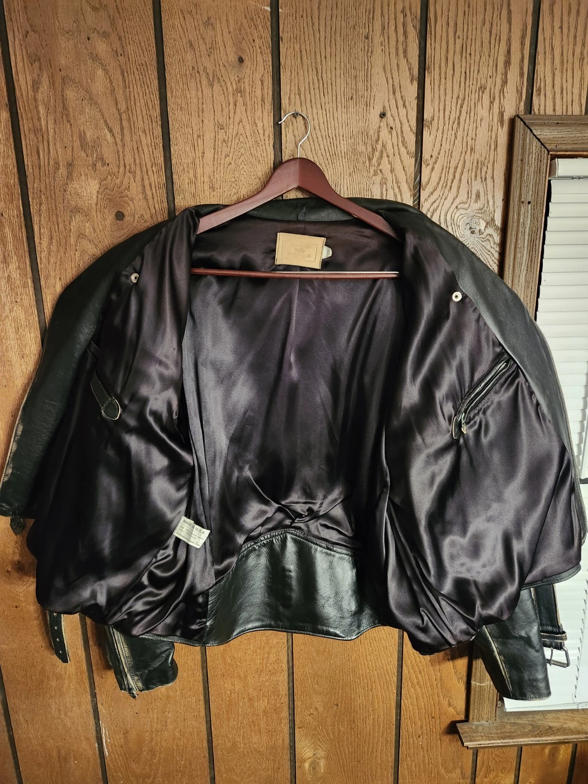 Vintage Indian Motorcycle Iron Horse Distressed Leather Jacket XXL Made In USA - product detail image 19
