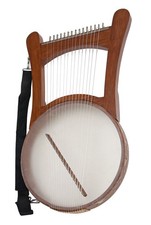 NEVEL LAP HARP w/ CASE BIBLICAL TRADITIONAL KING DAVIDS GREEK KINNOR LYRE
