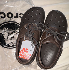 Crocs Islander Sport Mens Espresso Leather La...