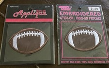Football Embroidered Iron On Patch