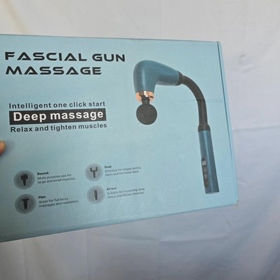 Faszienpistole Massage Tiefenmuskelentspannung blau Handmassagegerät