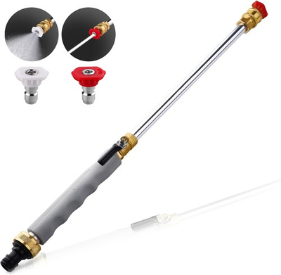 #ad Upgraded Jet Nozzle Power Washer for Garden HoseJet 18.0INCH Gray $35.25