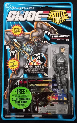 Shipwreck 1993 G I Joe Battle Corps MOC Hasbro figure ref T0526