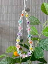 Cute Beaded Wristlet Strap Cell Phone Lanyard