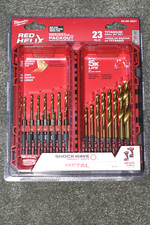 Milwaukee SHOCKWAVE 23-Piece Impact Duty RED HELIX Titanium Twist Drill Bit Set