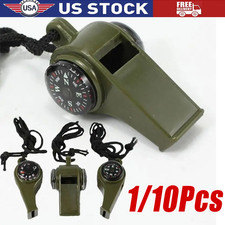 1-10pc Very Loud Keychain Whistle for Survival, Sports, Hiking, Outdoor Activity