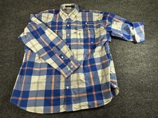 Columbia PFG Super Bahama Men's Shirt Size Large Plaid Fishing Button Down