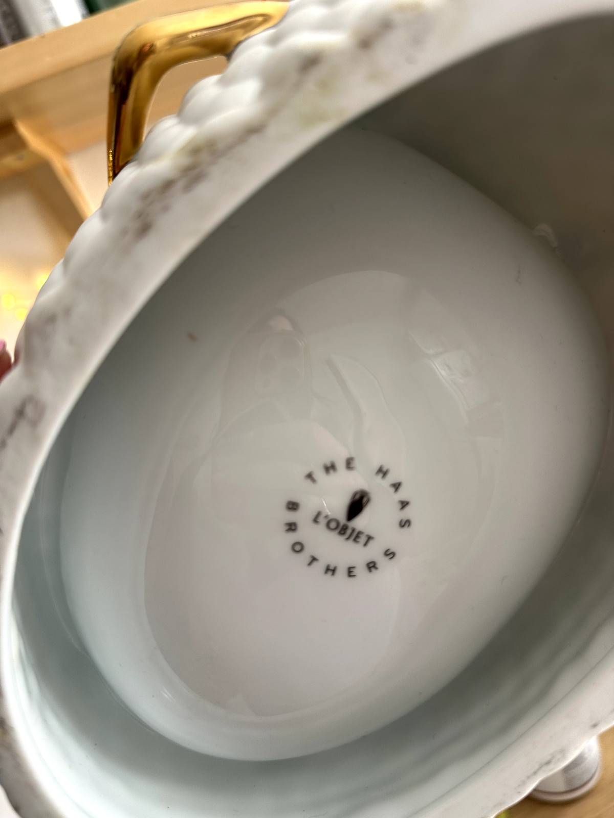 Haas Brothers l'objet Monster White Gold catch all bowl