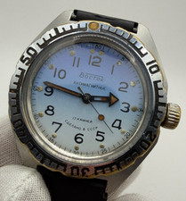 Vintage Vostok Amphibia Diver Watch USSR Mechanical 17 Jewels Vintage Soviet Era
