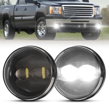 LED Fog Lights for 2007-2013 GMC Sierra 1500/2007-2014 Sierra 2500HD 3500HD,B...
